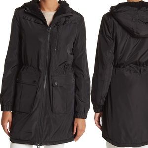 Lucky Brand Faux Shearling-lined hooded anorak jacket